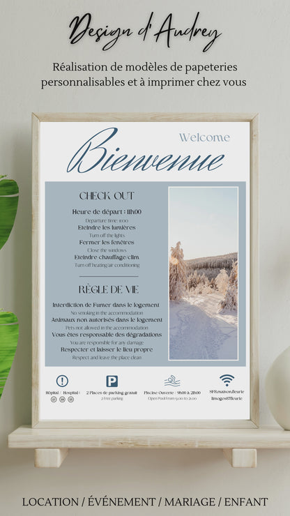 Affiche de bienvenue