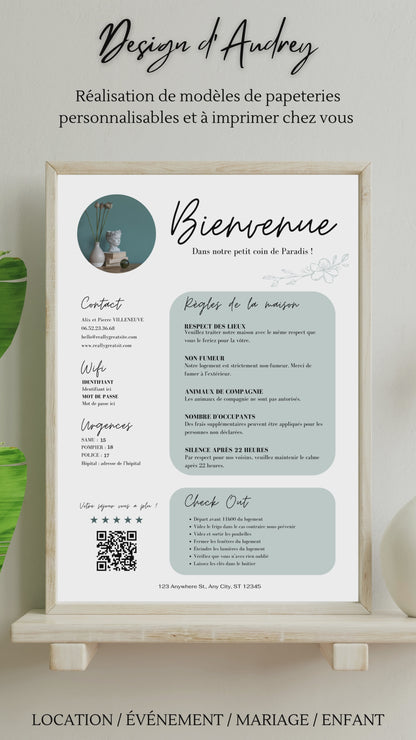 Affiche de bienvenue